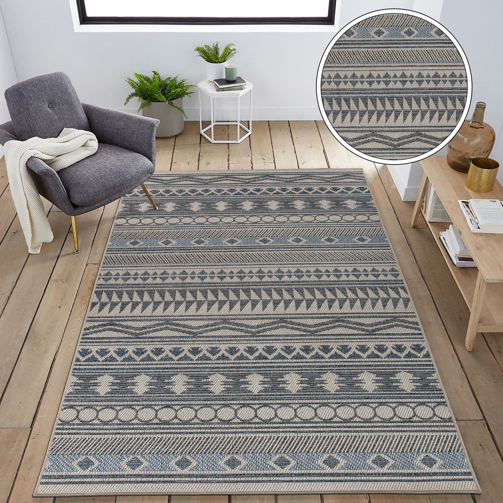 World Rug Gallery Modern Bohemian Global Indoor/Outdoor Area Rug