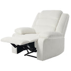 Modern Corduroy Manual Recliner Chair, Lounger Adjustable Recliners with Wide Armrest