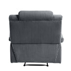 Modern Corduroy Manual Recliner Chair, Lounger Adjustable Recliners with Wide Armrest