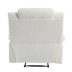 Modern Corduroy Manual Recliner Chair, Lounger Adjustable Recliners with Wide Armrest