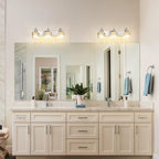 Modern Crystal Bathroom Vanity Lights Dimmable Wall Sconces