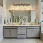 Modern Dimmable Crystal Bathroom Vanity Light Wall Sconces with Crystal Shades