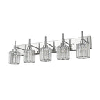 Modern Dimmable Crystal Bathroom Vanity Light Wall Sconces with Crystal Shades
