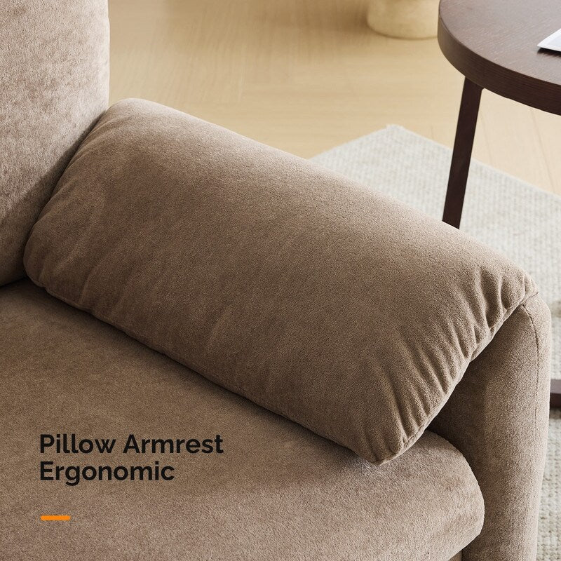 Modern Elephant Ears Armchair Accent Sofa Comfortable Seating for Living Room & Bedroom