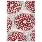 World Rug Gallery Modern Floral Circles Area Rug