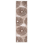 World Rug Gallery Modern Floral Circles Area Rug