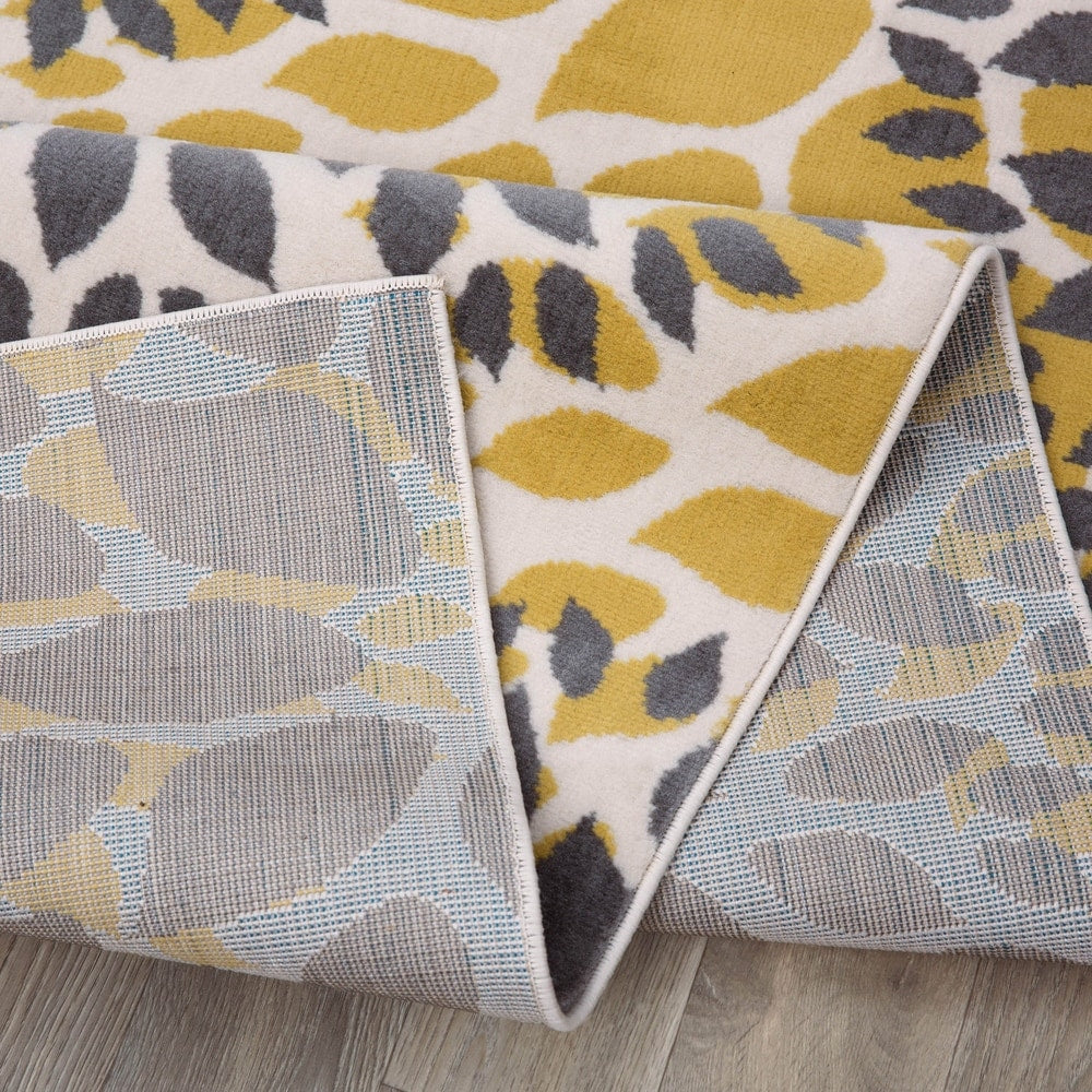 World Rug Gallery Modern Floral Circles Area Rug