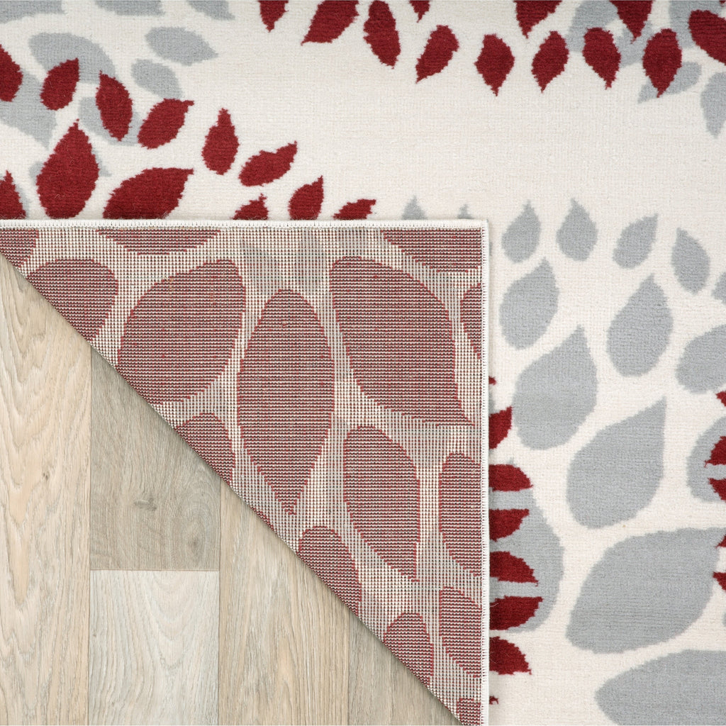 World Rug Gallery Modern Floral Circles Area Rug