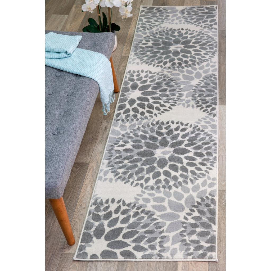 World Rug Gallery Modern Floral Circles Area Rug