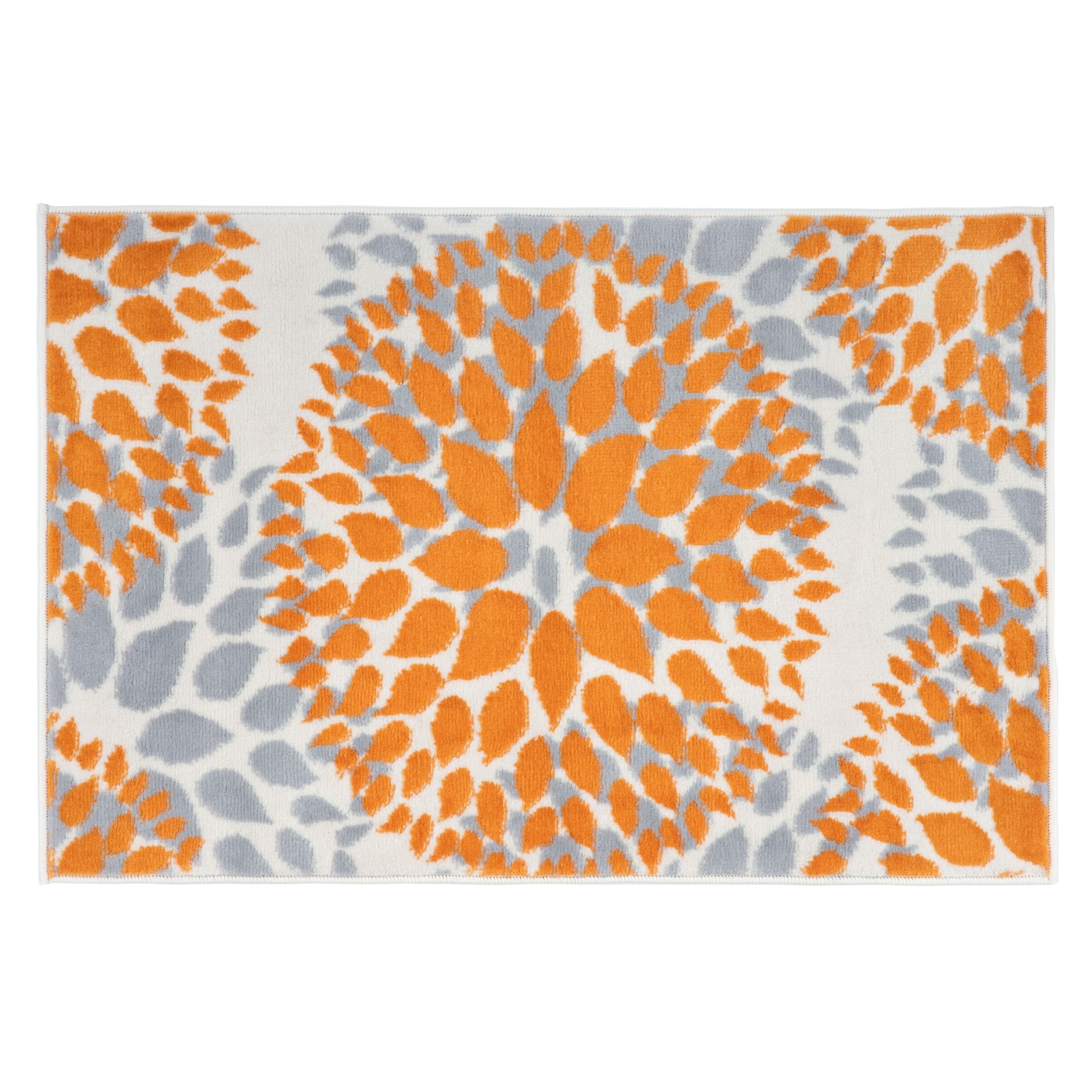 World Rug Gallery Modern Floral Circles Area Rug