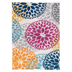 World Rug Gallery Modern Floral Circles Area Rug