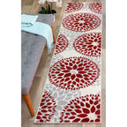 World Rug Gallery Modern Floral Circles Area Rug