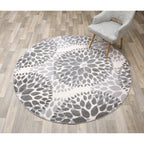 World Rug Gallery Modern Floral Circles Area Rug