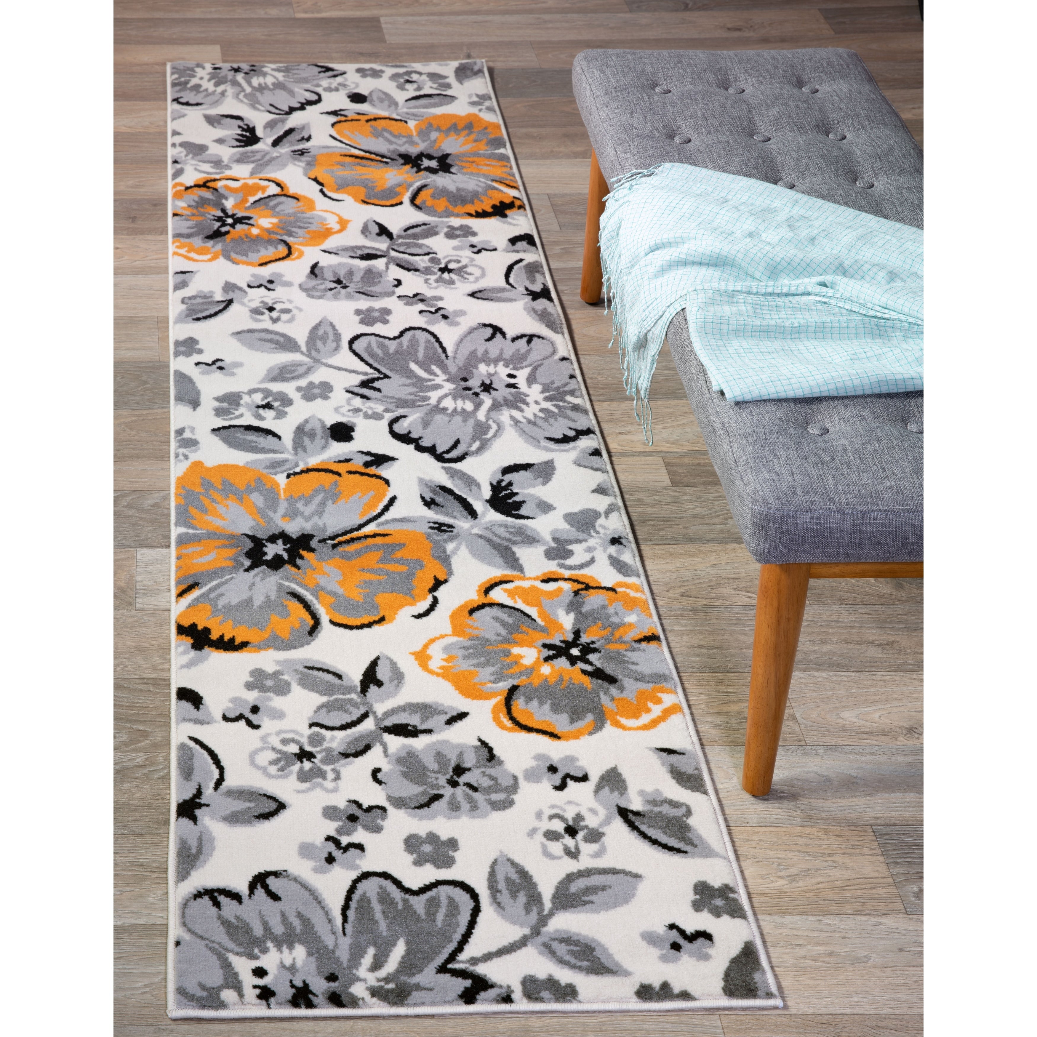 World Rug Gallery Modern Floral Design Area Rug