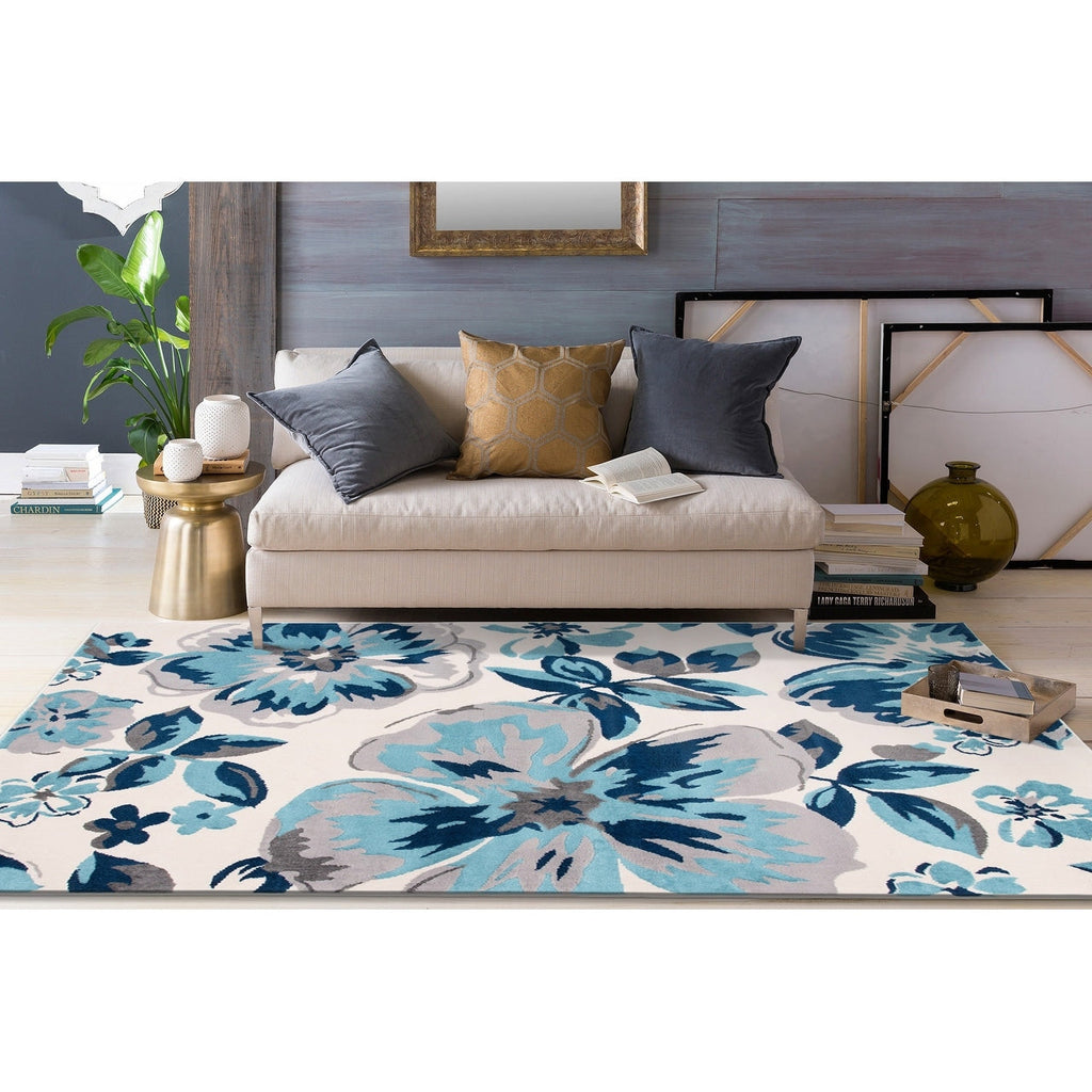 World Rug Gallery Modern Floral Design Area Rug