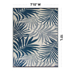 Modern Floral Reversible Plastic Outdoor Rugs