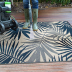 Modern Floral Reversible Plastic Outdoor Rugs