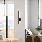 Modern Industrial Minimalist Metal LED Integrated Linear Strip Wall Light Sconce