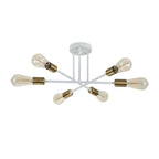 6 - Light Modern Metal 23.62'' Sputnik Semi-Flush Mount Ceiling Light