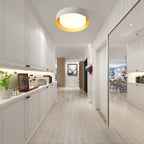 Modern Minimalist 2/3/5-Lights Metal Shaded Drum Flush Mount Ceiling Light