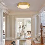 Modern Minimalist 2/3/5-Lights Metal Shaded Drum Flush Mount Ceiling Light