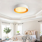Modern Minimalist 2/3/5-Lights Metal Shaded Drum Flush Mount Ceiling Light