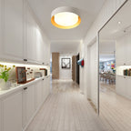 Modern Minimalist 2/3/5-Lights Metal Shaded Drum Flush Mount Ceiling Light