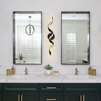 Modern Spiral Design LED Bathroom Vanity Light Dimmable Wall Light