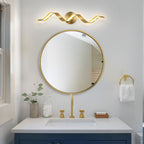 Modern Spiral Design LED Bathroom Vanity Light Dimmable Wall Light