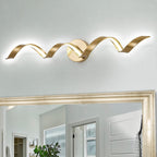 Modern Spiral Design LED Bathroom Vanity Light Dimmable Wall Light