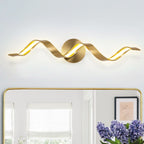 Modern Spiral Design LED Bathroom Vanity Light Dimmable Wall Light