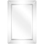 Beveled Rectangular Clear HD Wall Mounted Mirror for Bathroom, Vanity, Bedroom Mirrors, 3 sizes