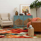 Mohawk Home Colorful Abstract Floral Garden Area Rug