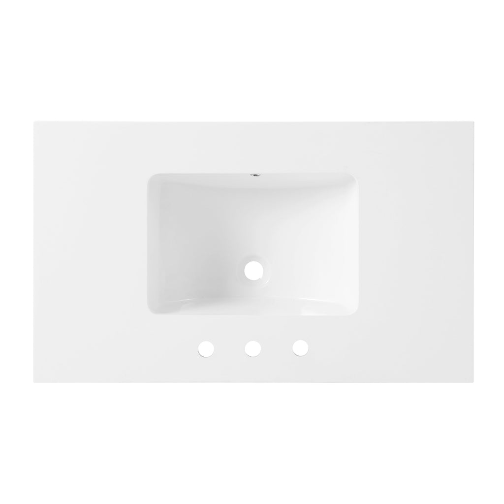 Monterey 37 Farmhouse Single Bathroom Vanity with Top