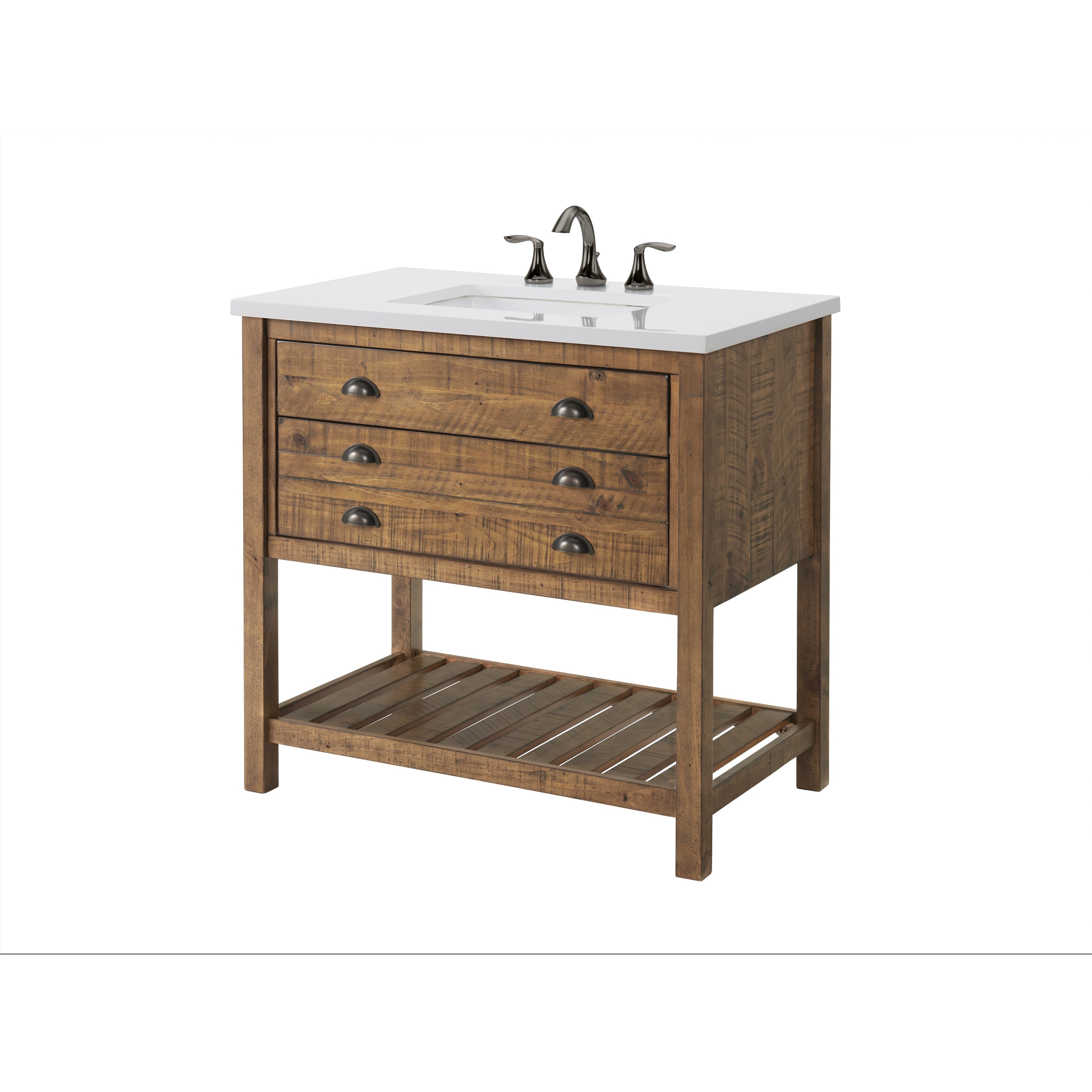 Monterey 37 Farmhouse Single Bathroom Vanity with Top