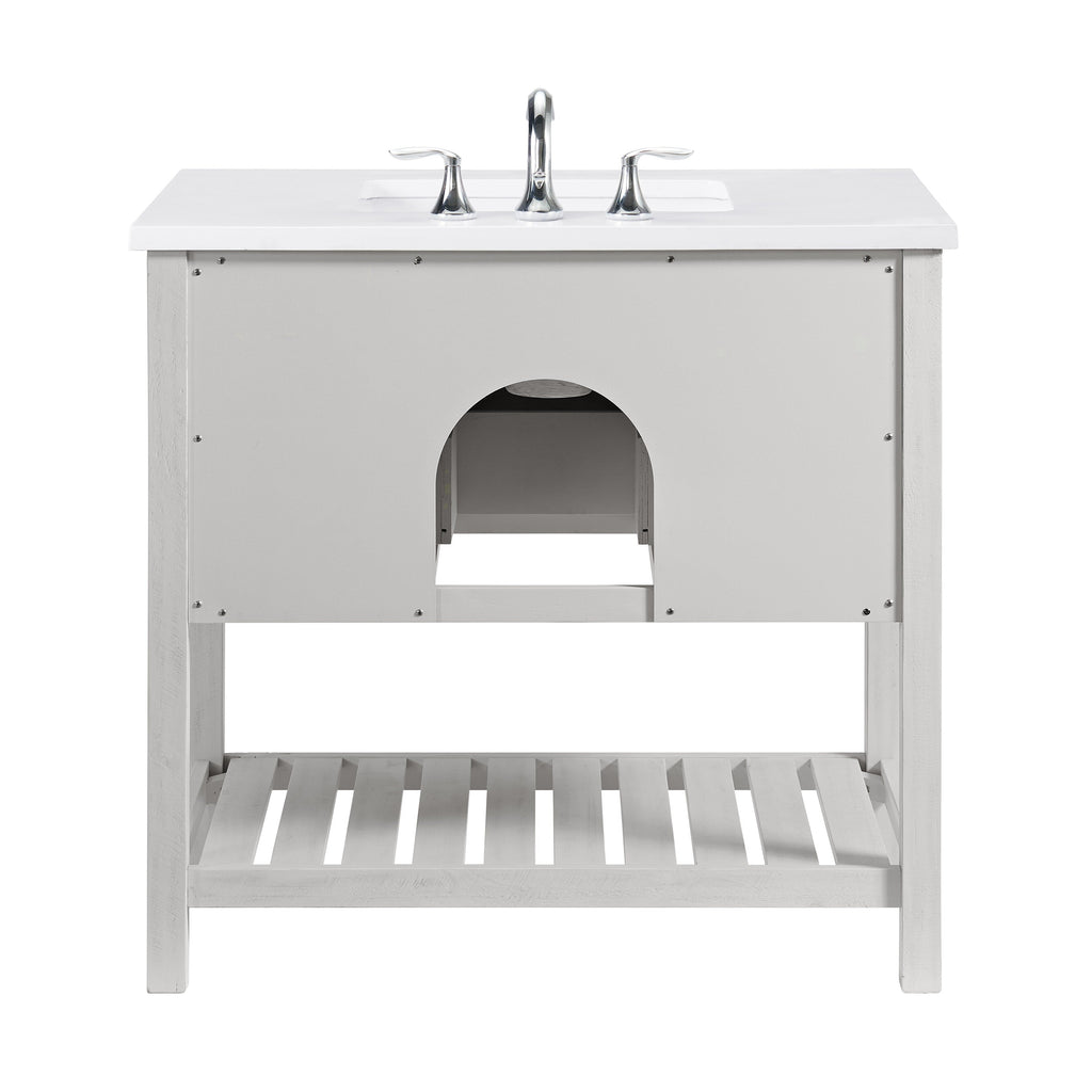 Monterey 37 Farmhouse Single Bathroom Vanity with Top