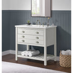Monterey 37 Farmhouse Single Bathroom Vanity with Top