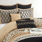 Nanshing Calvin Luxury10-Piece Geometric Comforter Set