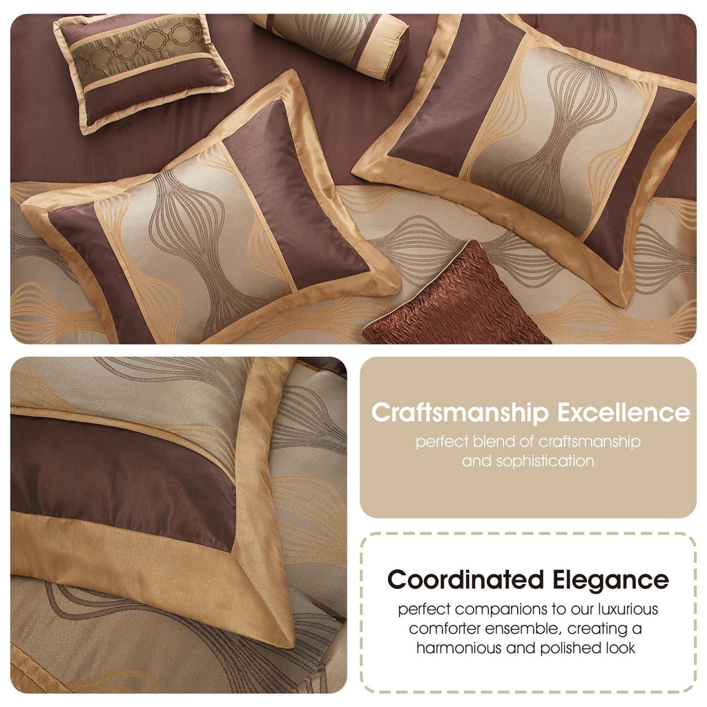 Nanshing Daniella 7-Piece Modern Geometric Comforter Set