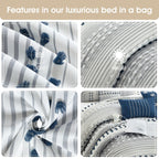 Nanshing Jessy Modern Striped 7 Piece Comforter Set