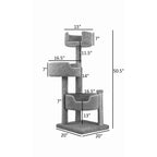 New Cat Condos Wood and Carpet Cat Tree for Big Cats