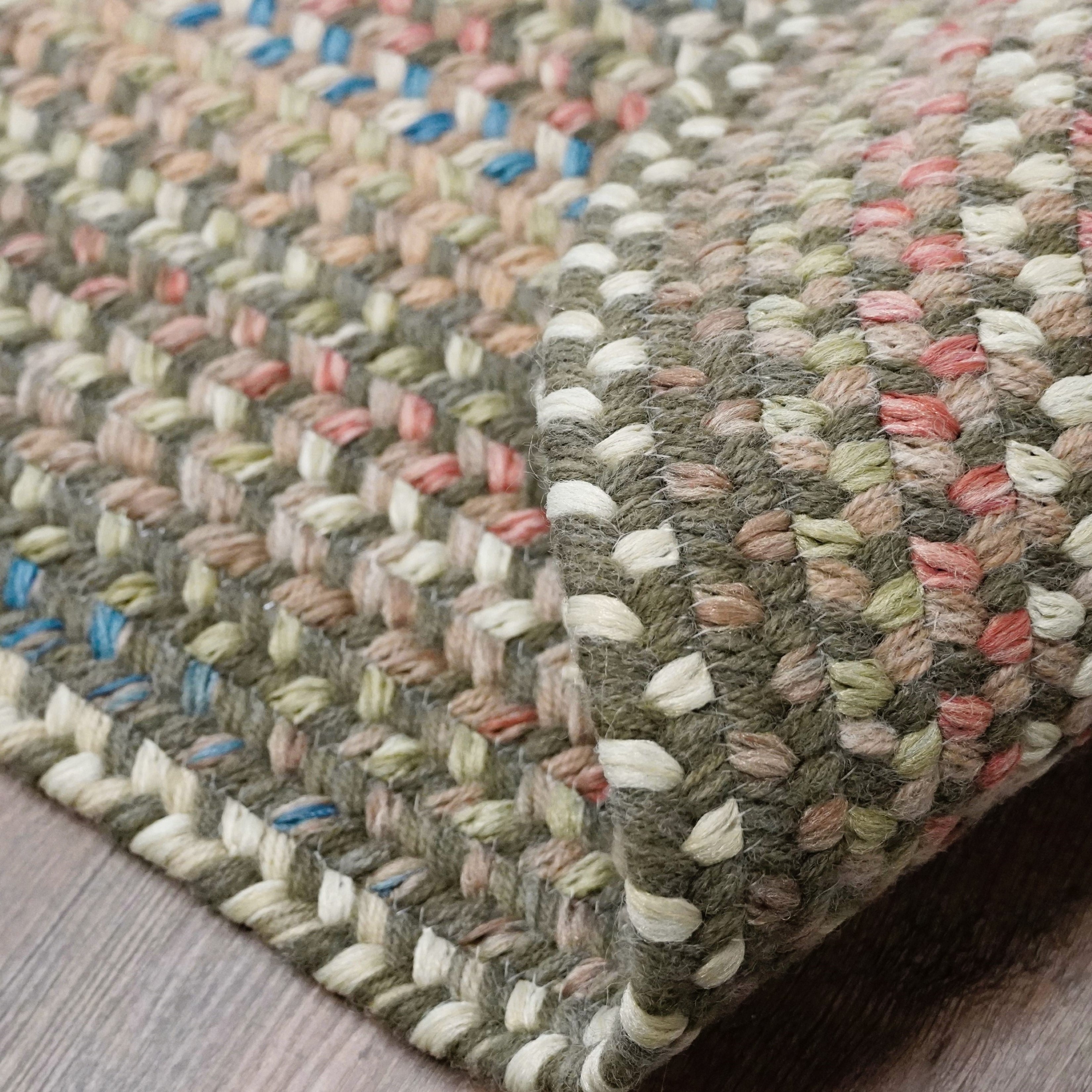 Colonial Mills New England Braid Multi Colored Wool Area Rug