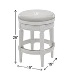 New Ridge Home Goods Chapman Backless Swivel 26 Counter-Height Bar Stool - Counter Height