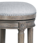 New Ridge Home Goods Chapman Backless Swivel 26 Counter-Height Bar Stool - Counter Height