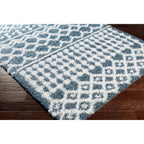 Livabliss Newton Geometric Moroccan Trellis Shag Area Rug