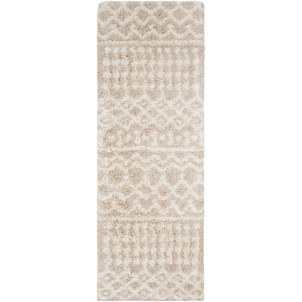 Livabliss Newton Geometric Moroccan Trellis Shag Area Rug