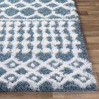 Livabliss Newton Geometric Moroccan Trellis Shag Area Rug