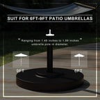 North Bend 50-pound Round Concrete Weighted Powdercoated Steel Umbrella Base by Havenside Home