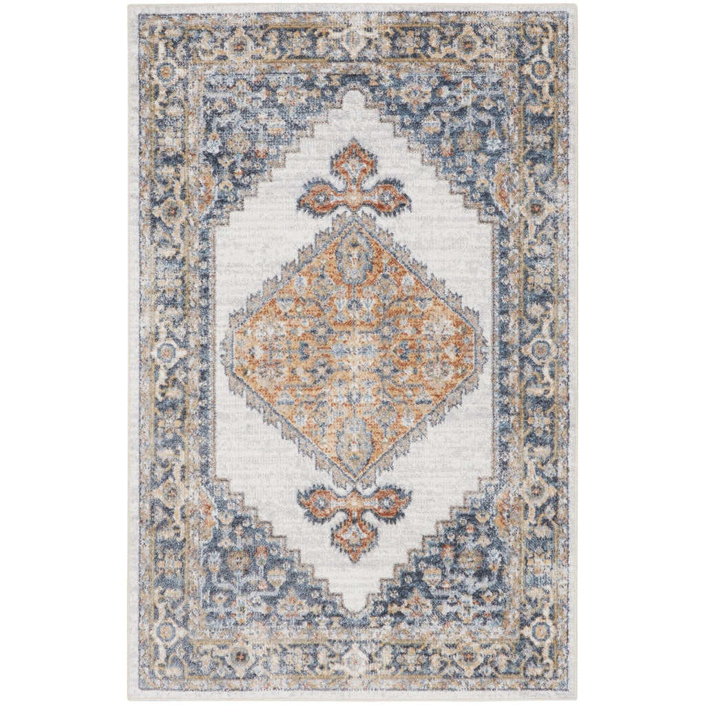 Nourison Abby Machine Washable Indoor only Persian Distressed Area Rug