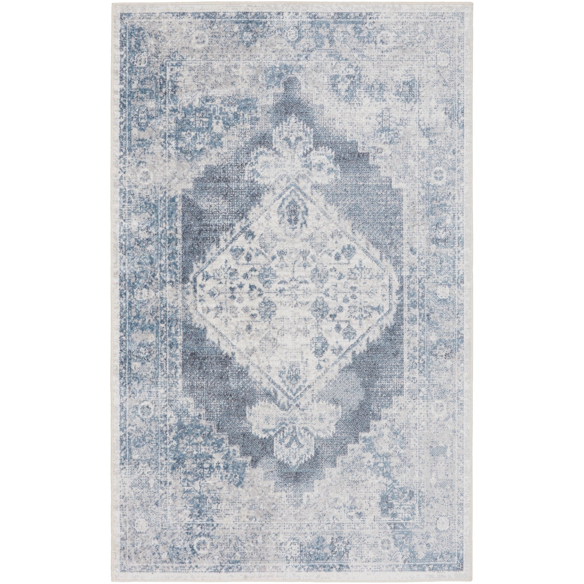Nourison Abby Machine Washable Indoor only Persian Distressed Area Rug